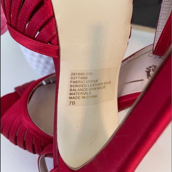 Colin Stuart Satin Heels - Picture 2 of 6
